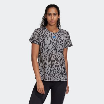 tee shirt adidas femme gris