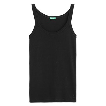 Top de alças finas, gola redonda Top de alças finas, gola redonda BENETTON