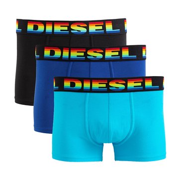 Lote de 3 boxers, cós arco-íris DIESEL