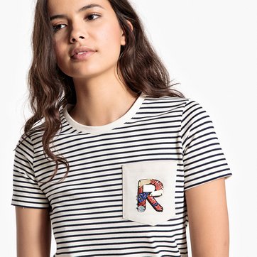 T-shirt de gola redonda, mangas curtas T-shirt de gola redonda, mangas curtas LA REDOUTE COLLECTIONS