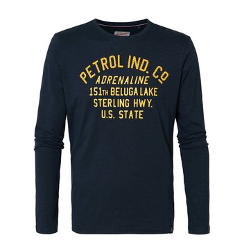 Camisola de mangas compridas, gola redonda PETROL INDUSTRIES