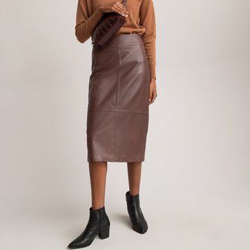 Lederrock, schmale Schnittform LA REDOUTE COLLECTIONS