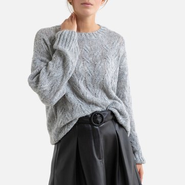 Langärmeliger Strickpullover, runder Ausschnitt MOLLY BRACKEN