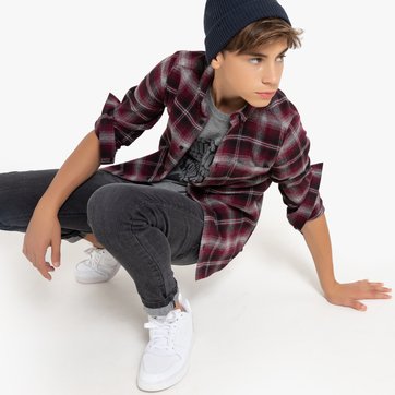 Camisa aos quadrados, 10-16 anos LA REDOUTE COLLECTIONS