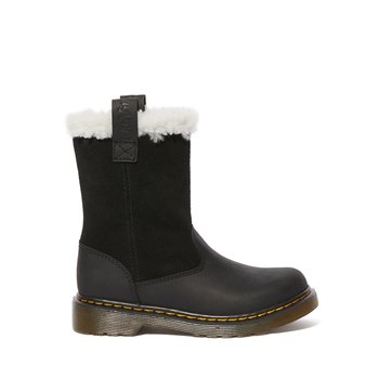 Botas em pele com forro, Juney DR MARTENS