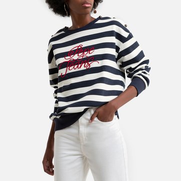 Sweat às riscas, motivo à frente PEPE JEANS