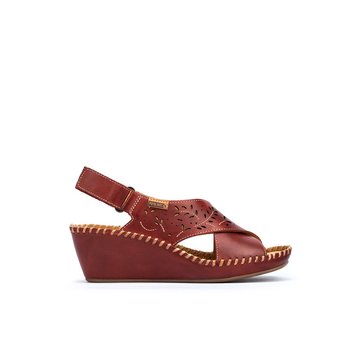 chaussure compensé rouge