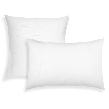Achat Taie d'oreiller 50x70 avec volant Percale Lake pas cher Achat Taie d'oreiller 50x70 avec volant Percale Lake pas cher