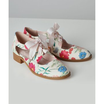 chaussure fleurie femme