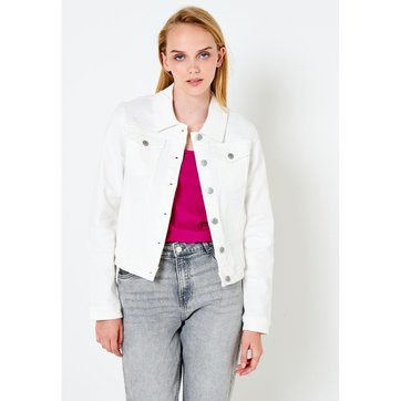 Veste En Jean Blanche La Redoute