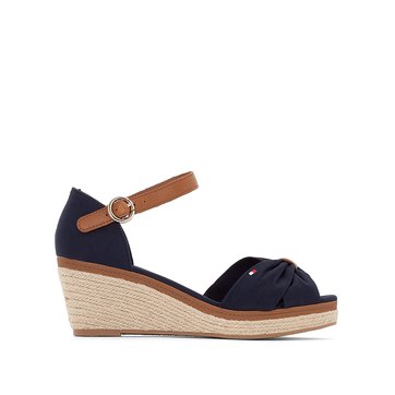 navy blue wedge sandals uk