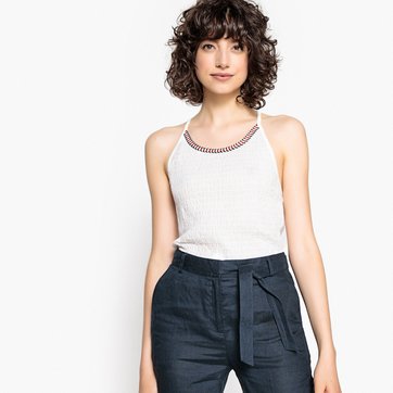 T-shirt sem costas, aos favos LA REDOUTE COLLECTIONS