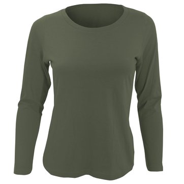 T shirt manche longue vert femme | La Redoute