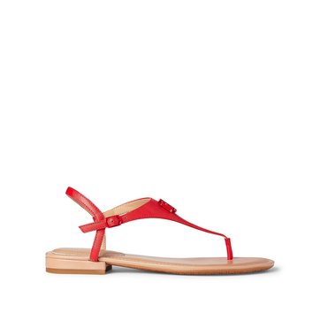 sandales entredoigts en cuir