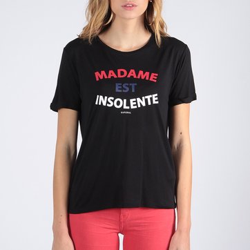 T-shirt de gola redonda, Madame Insolente KAPORAL