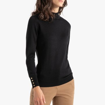 Jersey con cuello chimenea de punto fino ANNE WEYBURN
