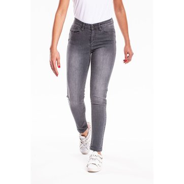 Jean Femme Skinny Taille Haute Super Stretch Pantalons Pants en Denim /Élastique Gris 40
