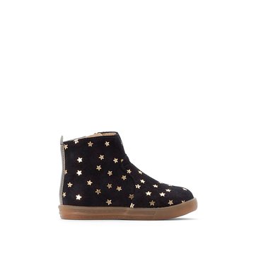 Botas em pele, com fecho, estampado estrelas, do 19 ao 25 LA REDOUTE COLLECTIONS