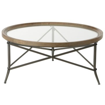 Plateau De Table Rond En Bois La Redoute