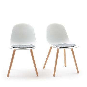 2er-Set Stühle WAPONG mit Sitzschale LA REDOUTE INTERIEURS
