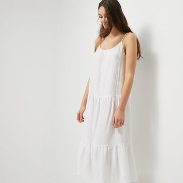 Robe Blanche Longue Femme La Redoute