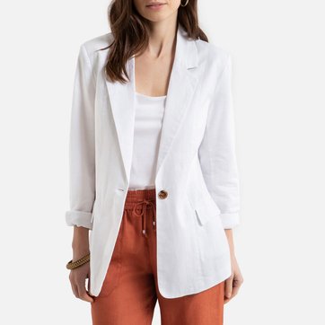 Blazer mit Leinenanteil, taillierte Form ANNE WEYBURN
