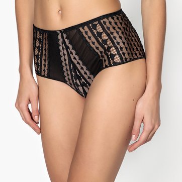 Cuecas de cintura subida, em renda e tule LA REDOUTE COLLECTIONS