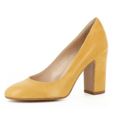 escarpin jaune moutarde