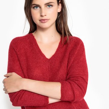 Camisola em malha grossa, decote em V MOBERTS SUD EXPRESS