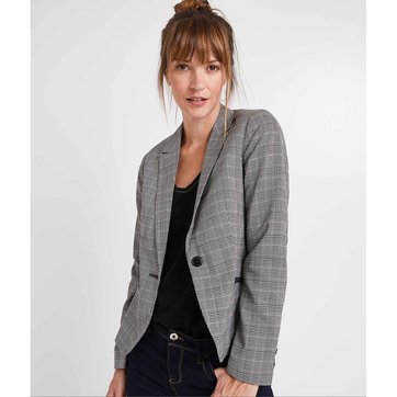 blazer gris femme