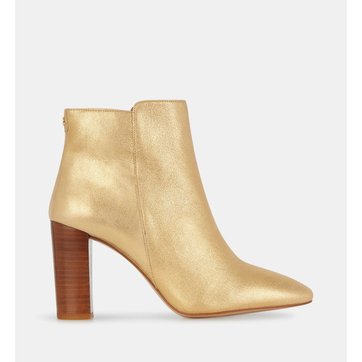 bottines talons dorés