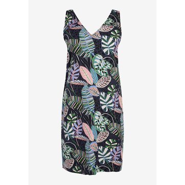 robe droite coton lin