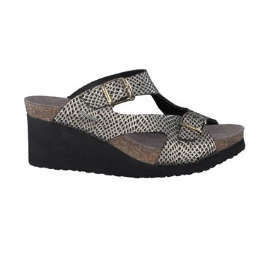 mules cuir homme talon compensé
