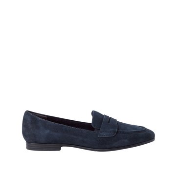 mocassin femme bleu marine