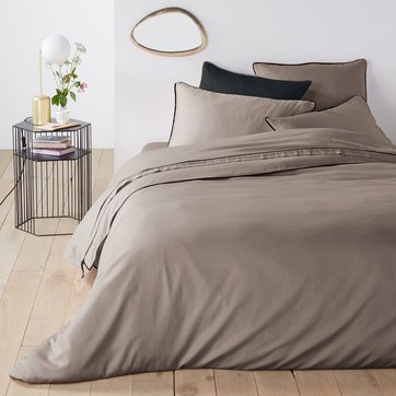 Housse De Couette 260x240 Taupe Marron La Redoute
