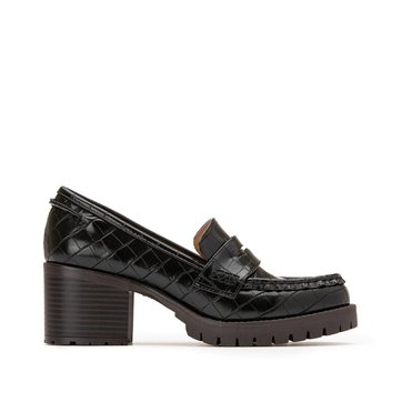 Mocassins efeito crocodilo, com tacão LA REDOUTE COLLECTIONS