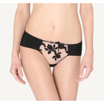 Culotte Vintage En Satin Et Dentelle - Marque MAR CREAZIONI Italie - Taille M - Rouge