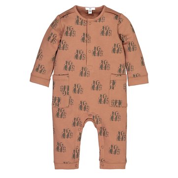 Macacão em moletão, estampado pandas, 0 mês-3 anos LA REDOUTE COLLECTIONS