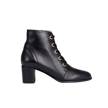 Bottine lacet talon femme