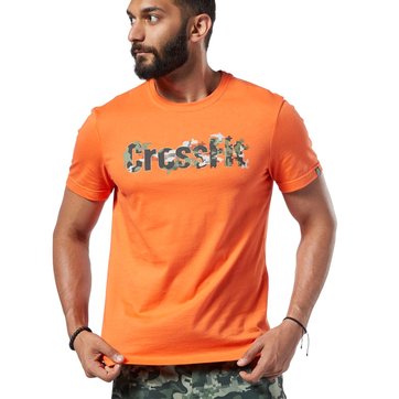 veste reebok crossfit homme orange