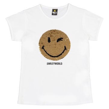 T-shirt com lantejoulas reversíveis, 10 - 16 anos T-shirt com lantejoulas reversíveis, 10 - 16 anos SMILEY