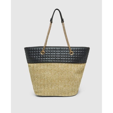 Sac D'été En Raphia Tressé écru Avec Coquillages - Neuf Avec étiquettes