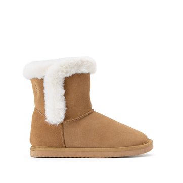Botas com forro em imitação pelo, em pele, do 26 ao 39 LA REDOUTE COLLECTIONS
