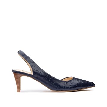 Escarpins à talon motif croco LA REDOUTE COLLECTIONS
