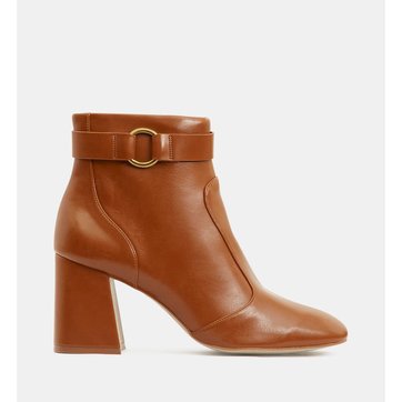 boots femme cognac