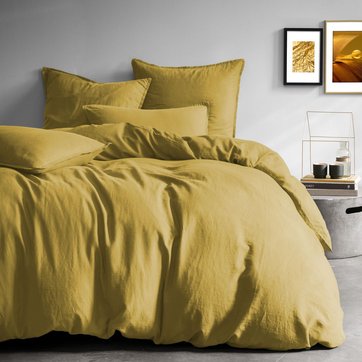 Housse De Couette 240x260 Jaune La Redoute