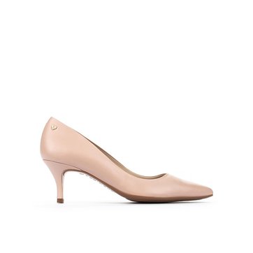 escarpin ouvert rose poudré