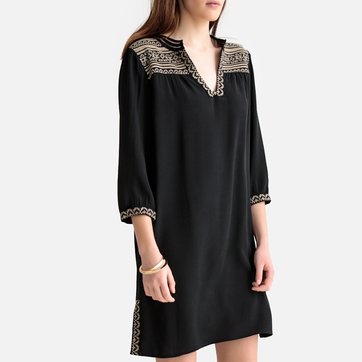 Vestido com mangas 3/4 SEE U SOON