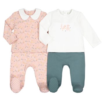 Lote de 2 pijamas de 2 peças, 1 mês-4 anos LA REDOUTE COLLECTIONS