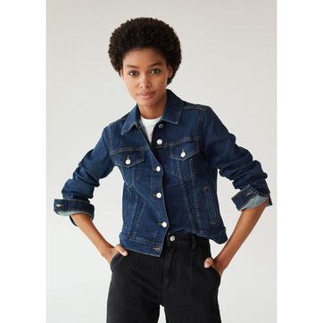 mango veste imprime bleu fonce mango veste imprime bleu fonce